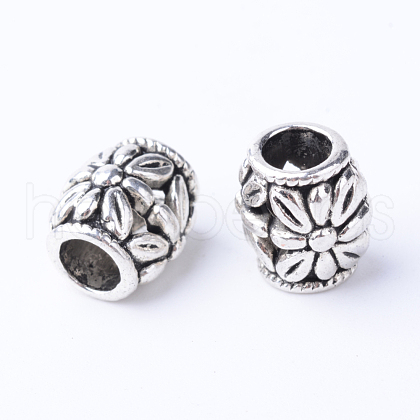 Tibetan Style Alloy European Beads TIBE-Q063-167AS-NR-1