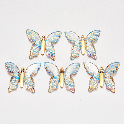 Transparent Acrylic Pendants TACR-R140-06C-1