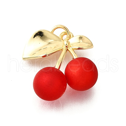 Spray Painted Brass Pendants X-KK-G529-08G-1