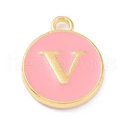 Golden Plated Alloy Enamel Charms ENAM-Q437-14V-1