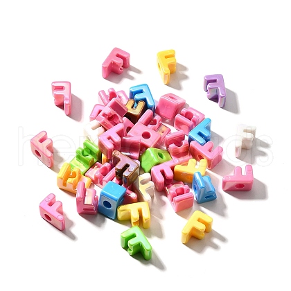 UV Plating Opaque Acrylic Beads SACR-Z007-01F-1