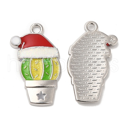 Christmas Alloy Enamel Pendants ENAM-K069-21F-P-1