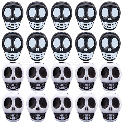 SUNNYCLUE 200Pcs 2 Styles Halloween Resin Beads FIND-SC0011-66-1