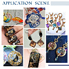 Olycraft 300~400Pcs 10 Style Brass Cabochons MRMJ-OC0003-83-6