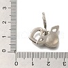 Rack Plating Alloy Crystal Rhinestone European Dangle Charms FIND-H005-44AS-3