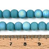 Frosted Opaque Glass Beads Strands GLAA-T032-P6mm-MBB13A-4