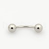 Tarnish Resistant 316L Surgical Stainless Steel Eyebrow Rings AJEW-P002-09-3