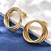 201 Stainless Steel Stud Earrings EJEW-Q026-01G-1