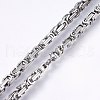 201 Stainless Steel Byzantine Chain Necklaces NJEW-F222-13P-2