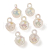 UV Plating Rainbow Iridescent Acrylic Pendants OACR-P010-19E-1