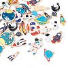 Craftdady 36Pcs 18 Styles Baking Painted Alloy Pendants FIND-CD0001-02-3
