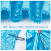 Polyester Flower Pattern Fabric DIY-WH0021-39B-4