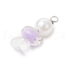 Rabbit Acrylic Pendants PALLOY-JF03724-5