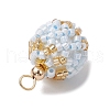 Seed Beads Pendants PALLOY-MZ00376-05-4