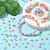 60G 10 Colors Opaque Acrylic Beads MACR-CJ0002-20-6