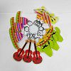 Cinco de Mayo Opaque Printed Acrylic Pendant Locking Stitch Markers HJEW-AB00177-2