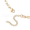 Brass Rectangle Link Chains Necklaces for Women NJEW-JN05145-01-5