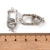 Brass Fold Over Clasps KK-U016-09P-3