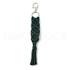 Handmade Macrame Nylon Thread Pendant Decorations HJEW-P019-05P-07-1