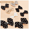 AHADERMAKER 6 Styles Polyester Bowknot Shoe Decorations AJEW-GA0007-58-4