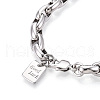 Brass Chain Bracelets BJEW-N032-05P-3