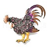 Rooster Enamel Pins JEWB-V001-01A-1
