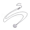 Non-Tarnish 304 Stainless Steel Cable Chains Pendant Necklaces NJEW-F267-15P-1