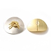 Rack Plating Brass Micro Pave Clear Cubic Zirconia Stud Earrings EJEW-B062-01GP-02A-2