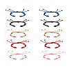 10Pcs 5 Colors Adjustable Braided Nylon Cord Bracelet Making AJEW-TA0001-25-22