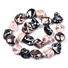 Electroplated Natural Freshwater Shell Beads Strands SHEL-R113-01A-2