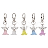 Acrylic Angel Pendant Decorations HJEW-JM02730-2