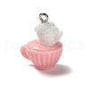 3D Opaque Resin Pendants RESI-G109-01B-2