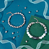   80Pcs 8 Style 201 Stainless Steel Beads STAS-PH0004-24-4