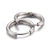 202 Stainless Steel Huggie Hoop Earrings X-EJEW-L205-02G-P-2