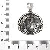 304 Stainless Steel Pendants STAS-V008-14AS-3