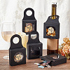   48Pcs 4 Styles Square Kraft Paper Festival Gift Storage Boxes with PVC Window and Hole Handle CON-PH0003-05A-5