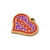 304 Stainless Steel Enamel Charms STAS-P388-19A-G-2