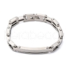 304 Stainless Steel Link Chain Bracelets for Women Men BJEW-R018-10P-4