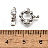 Brass Micro Pave Cubic Zirconia Tube Bails KK-M318-16P-2