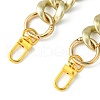 Spray Painted CCB Plastic Curb Chains Bag Handles AJEW-BA00052-02-2