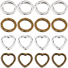 SUNNYCLUE 80Pcs 4 Styles Tibetan Style Alloy Bead Frames FIND-SC0008-87-1
