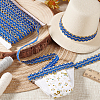 12M Polyester Wavy Edged Lace Trim OCOR-WH0088-27-5