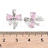 Brass Micro Pave Cubic Zirconia Pendants KK-P271-06P-B-3