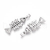 Brass Micro Pave Cubic Zirconia Pendants KK-N257-07P-2