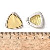 Brass Two Tone Stud Earrings EJEW-S262-10GP-A-3