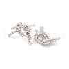 Rack Plating Brass Stud Earrings EJEW-C102-12P-2