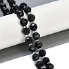 Natural Blck Jade Beads Strands G-G182-B25-04-2