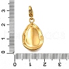 Teardrop 304 Stainless Steel Pendant Decorations STAS-R159-28G-3