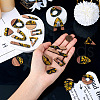  20Pcs 10 Styles Resin & White Wood Pendants RESI-TA0002-67B-6
