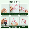 CREATCABIN 8Pcs 8 Styles Flower & Butterfly UV Transfer Sticker for Glass Cup DIY-CN0003-01B-6